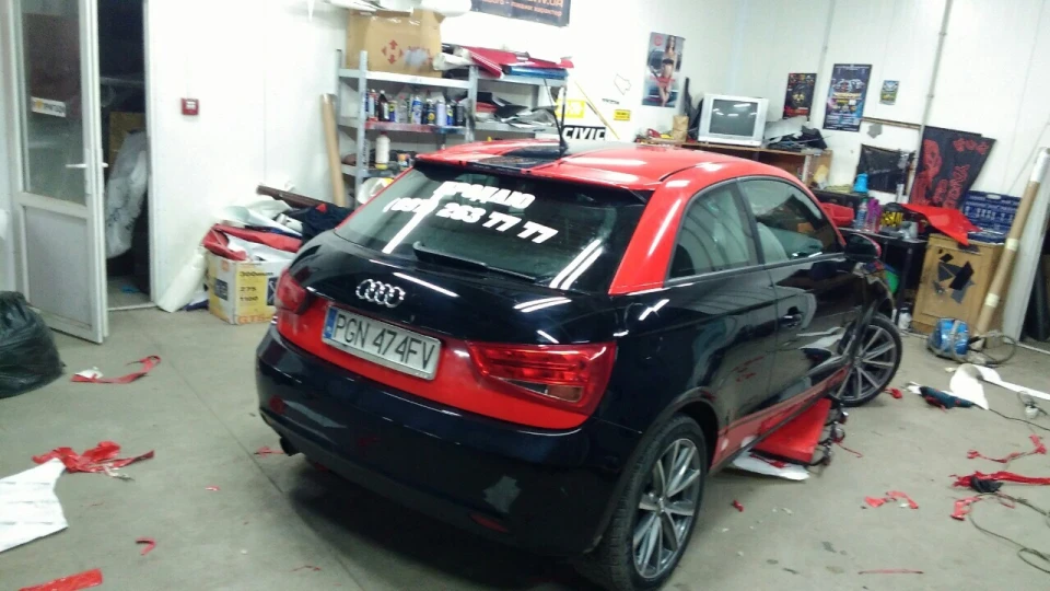 Audi A1 Black & Red 3