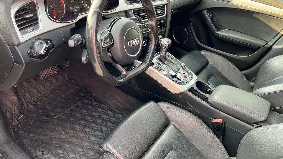 Audi A4 gray with black