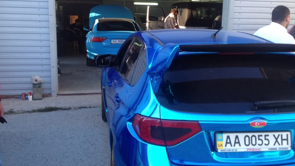Audi A5 FROM WHITE TO BLUE
