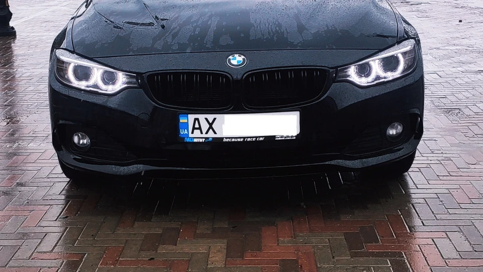 BMW 4 Series Gran Coupe Чорна бричка. 2