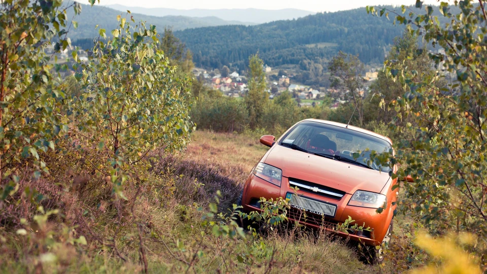 Chevrolet Aveo Sedan LS Orange sedan 2