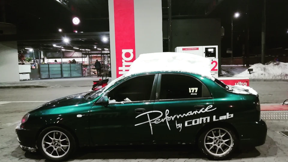 Daewoo Lanos reborn to Saab st2 300HP 3