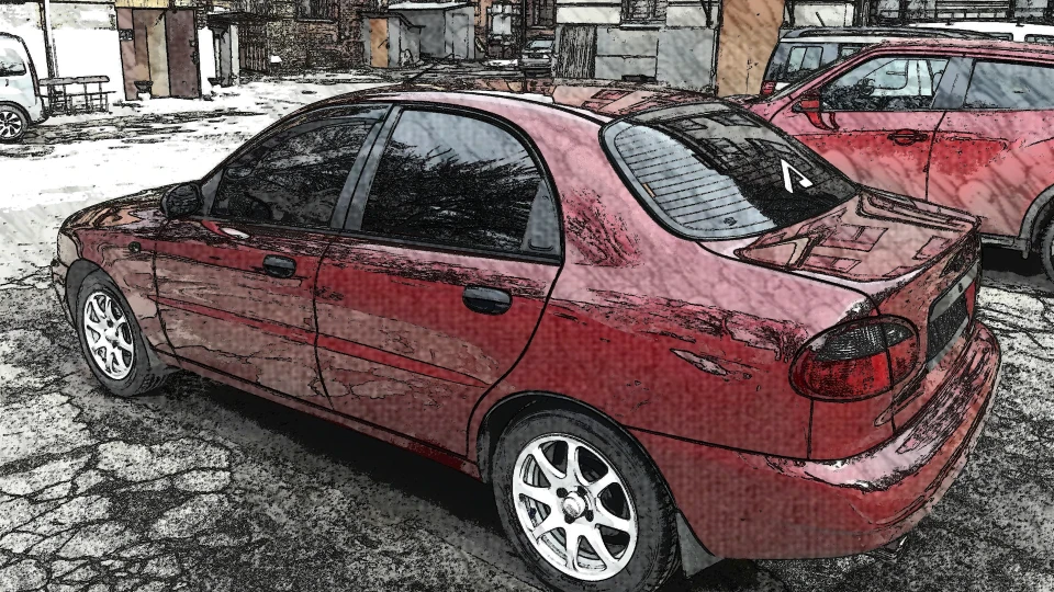 Daewoo Lanos RED СANDY © 2