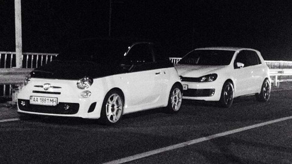 FIAT 500 ABARTH Ч/Б Кабрик 😉 3