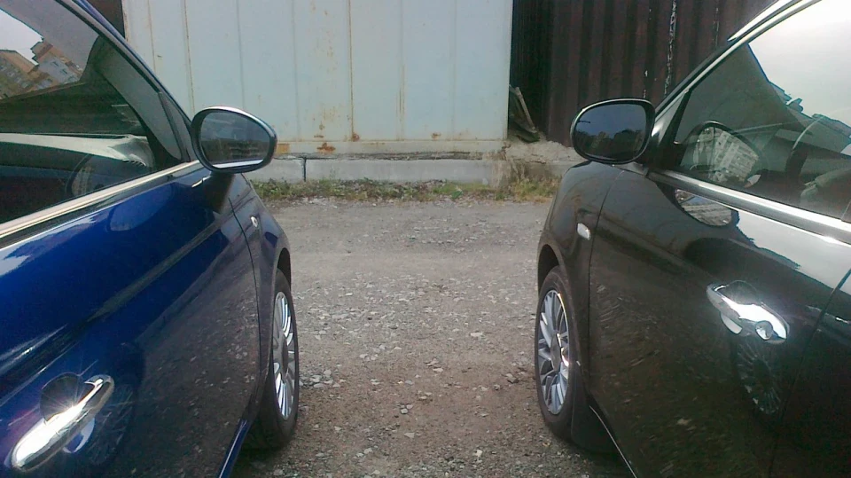 FIAT 500 Синій чистик