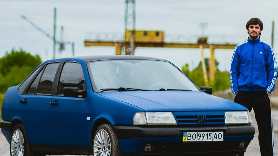 FIAT Tempra blue carbon 3D
