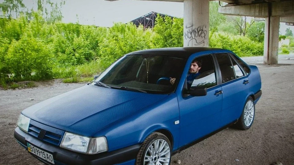 FIAT Tempra blue carbon 3D 2
