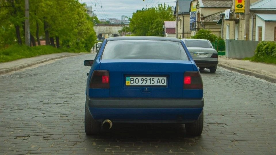 FIAT Tempra blue carbon 3D 3