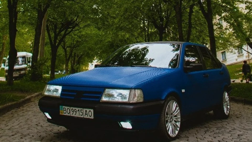 FIAT Tempra blue carbon 3D 4