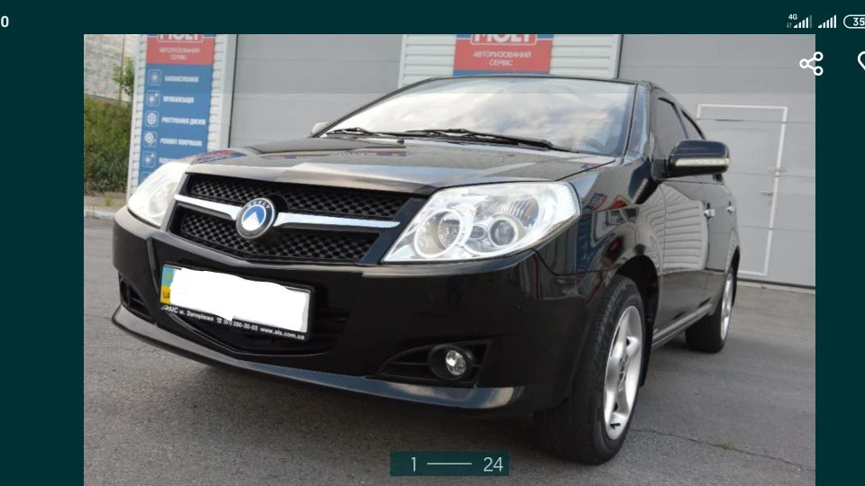 Geely MK Чорний седан 1.6
