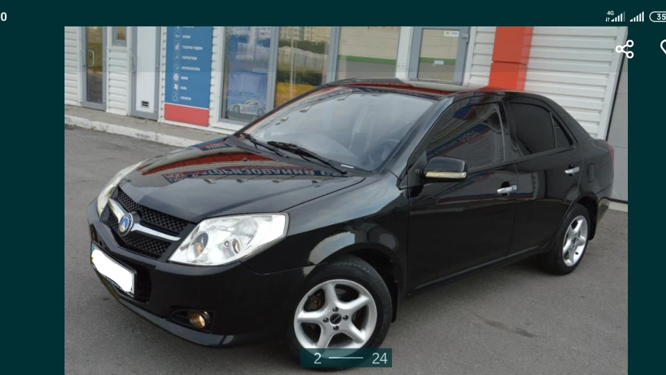 Geely MK Чорний седан 1.6 2