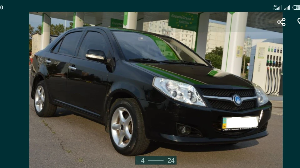 Geely MK Чорний седан 1.6 3