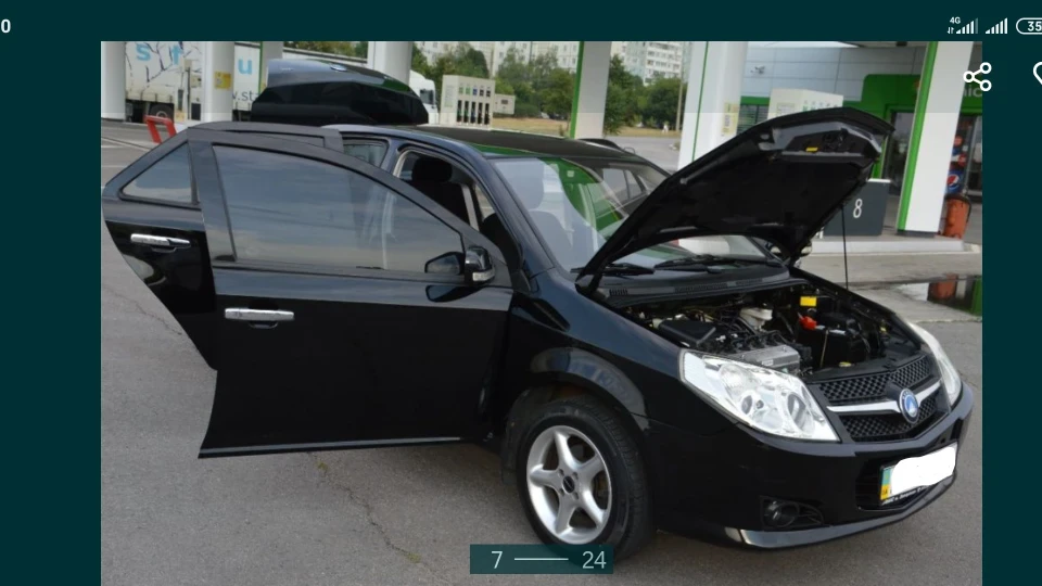 Geely MK Чорний седан 1.6 5