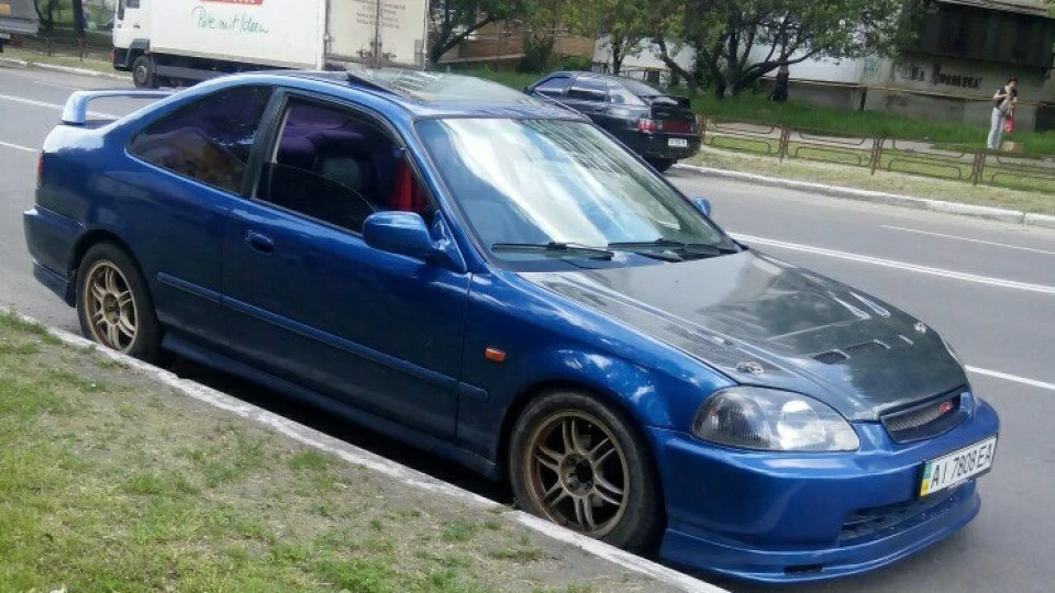 Honda Civic Coupe турбо гонка