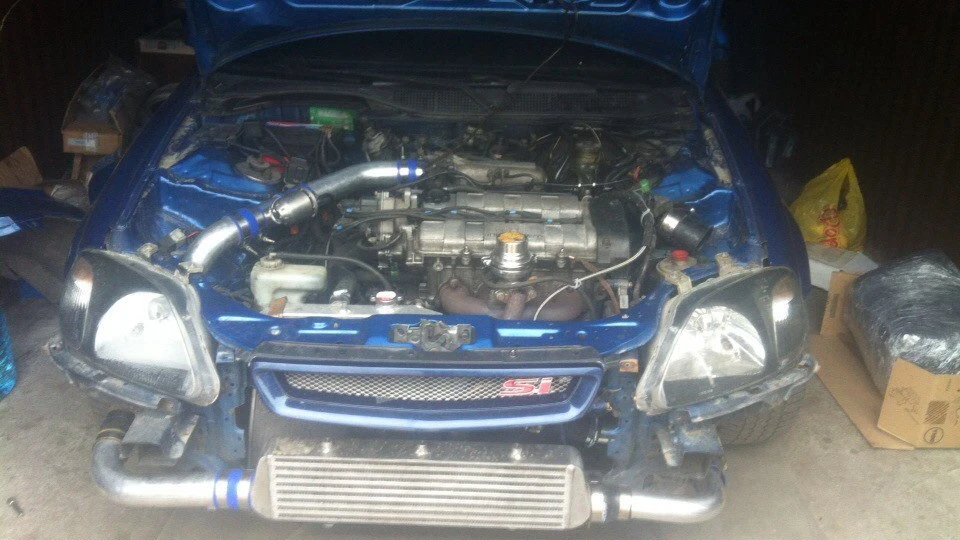 Honda Civic Coupe турбо гонка 3