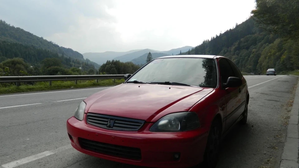Honda Civic Hatchback Stuff's EK Milano Red 2