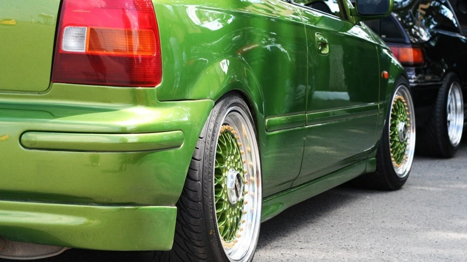 Honda Civic Hatchback VERT ABSINTHE on BBS RS 3
