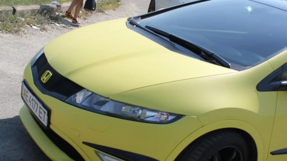 Honda Civic Type R Жовтий Мат 4