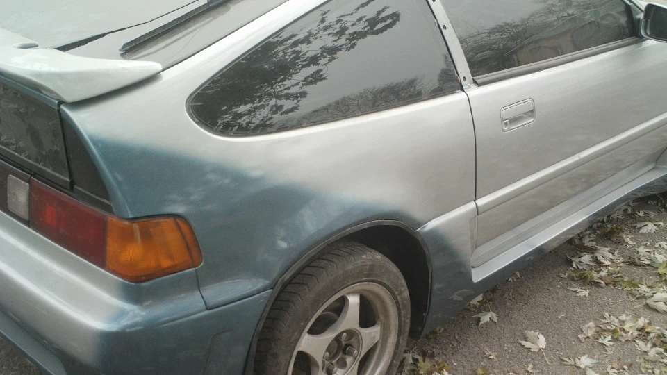 Honda CR-X crx 2 сірий з блакитним 5