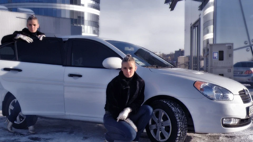 Hyundai Accent біленька)) 4