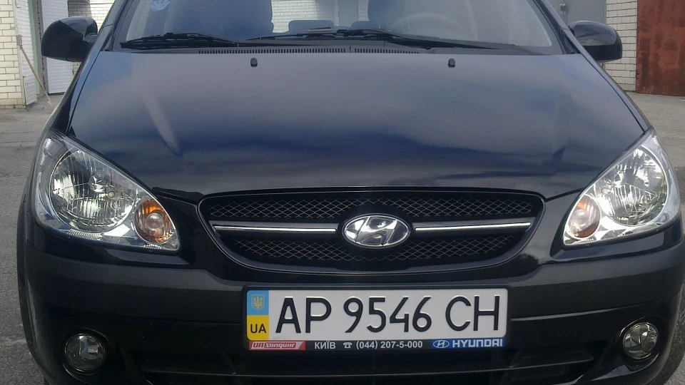 Hyundai Getz чорний 1.4 автомат 2