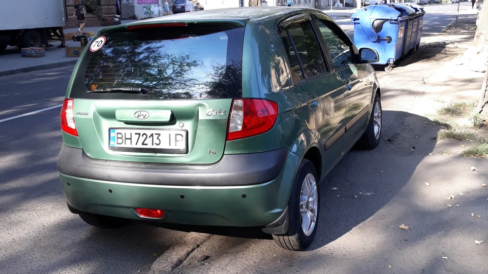 Hyundai Getz зелене жабеня