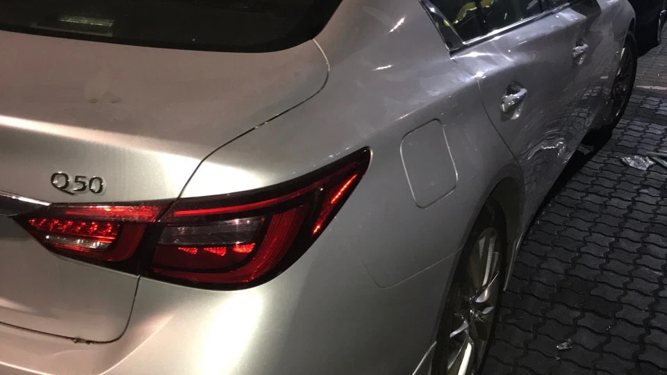 Infiniti Q50 silver 3.0 twin turbo 2