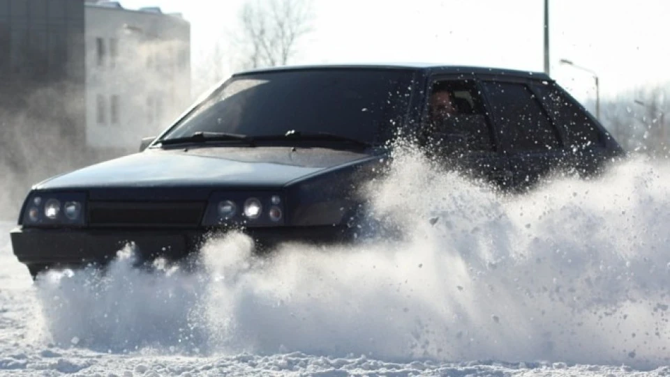 Lada 2109 The dark blue gangster 5