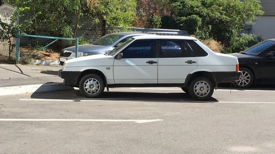 Lada 21099 білий машин)) 3