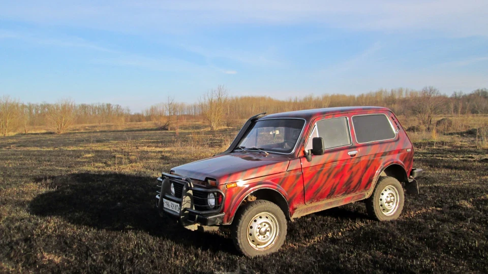 Lada 4x4 3D Червоний камуфляж 3