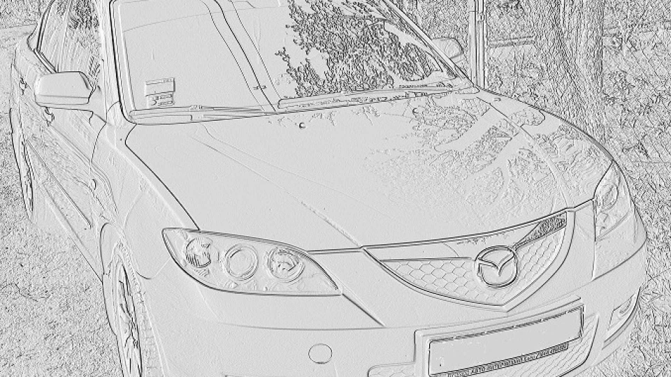 Mazda 3 Ice Blue Матрьошка 3