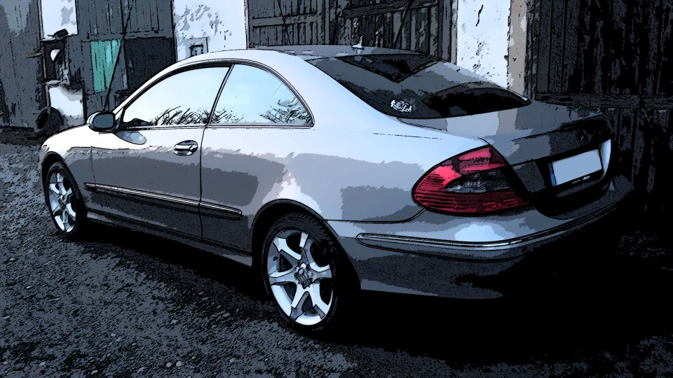 Mercedes-Benz CLK Сріблястий CUBANIT