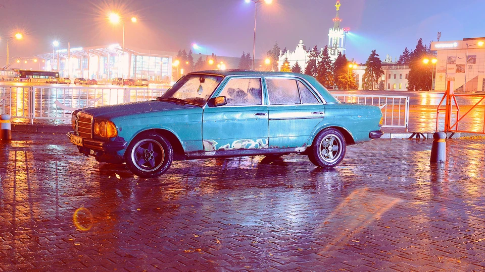 Mercedes-Benz W123 Зелений Овочі) 2