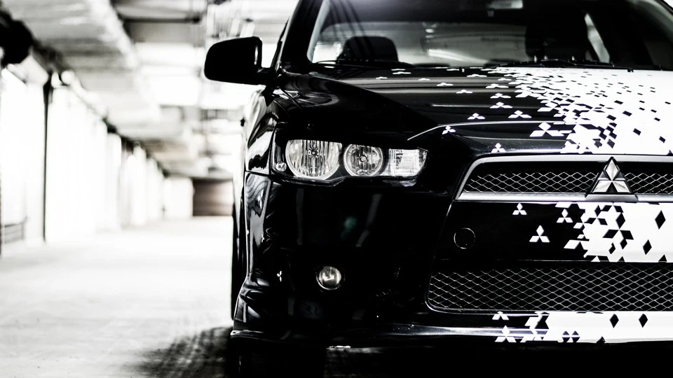 Mitsubishi Lancer ☯ black & white ☯
