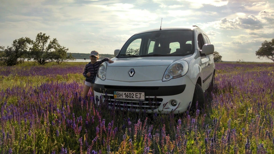 Renault Kangoo білий бегемотик