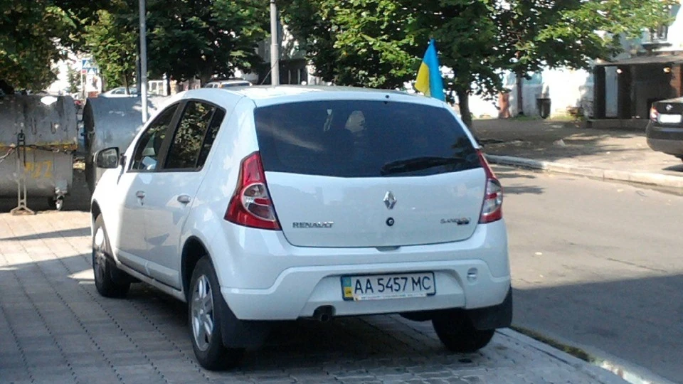 Renault Sandero Білий Саня 2