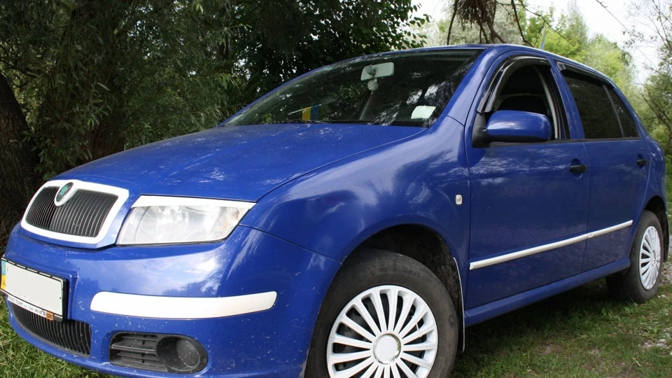 Skoda Fabia Біло-синій найсильніший 2