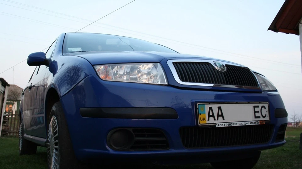 Skoda Fabia Біло-синій найсильніший 3