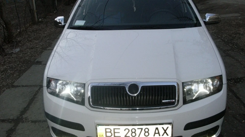 Skoda Fabia White Шкодун 5