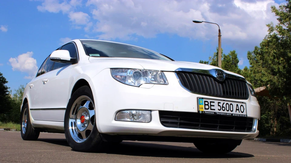 Skoda Superb Білий малюк ) 3