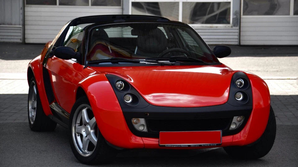 Smart Roadster Cabrio red black 4