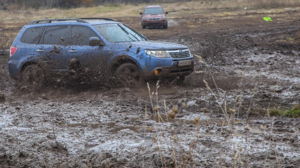 Subaru Forester Синiй мов обрiй )