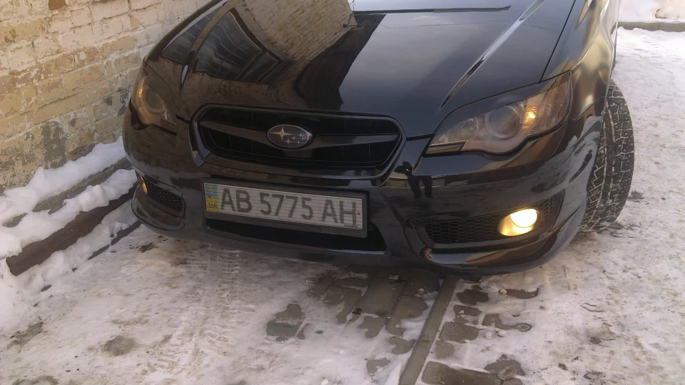 Subaru Legacy black bird