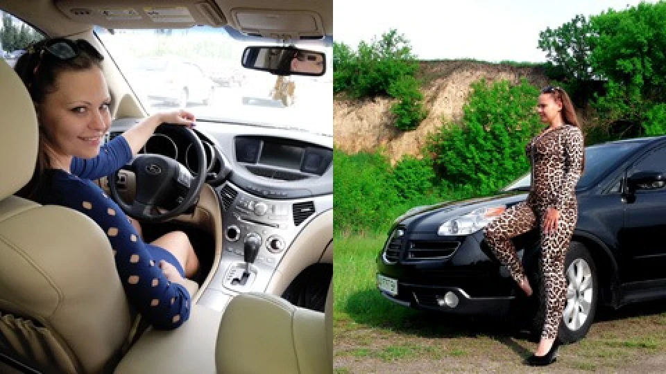 Subaru Tribeca Black Lady 4