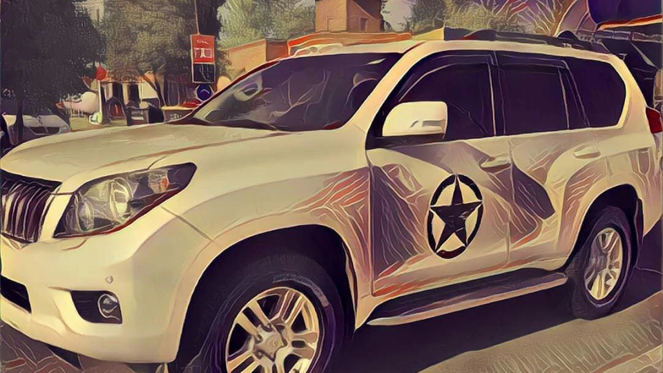 Toyota Land Cruiser Prado White Tank 4