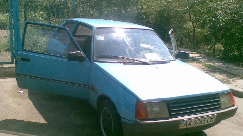 ЗАЗ 1102 жерсть на колесах
