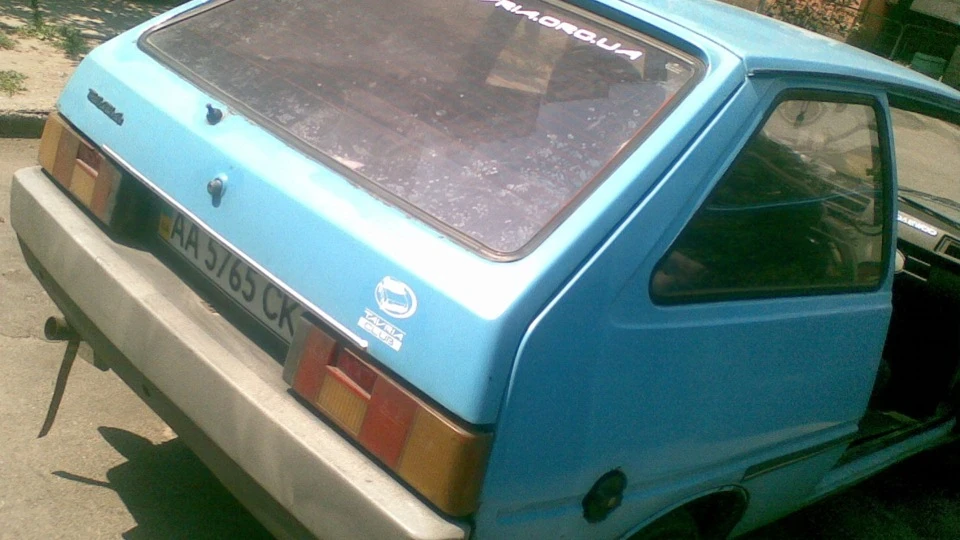 ЗАЗ 1102 жерсть на колесах 3