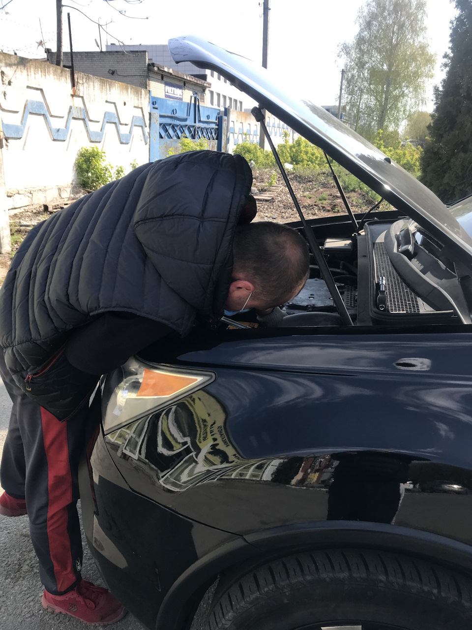 Заміна АКБ, Повісив подіум. 5