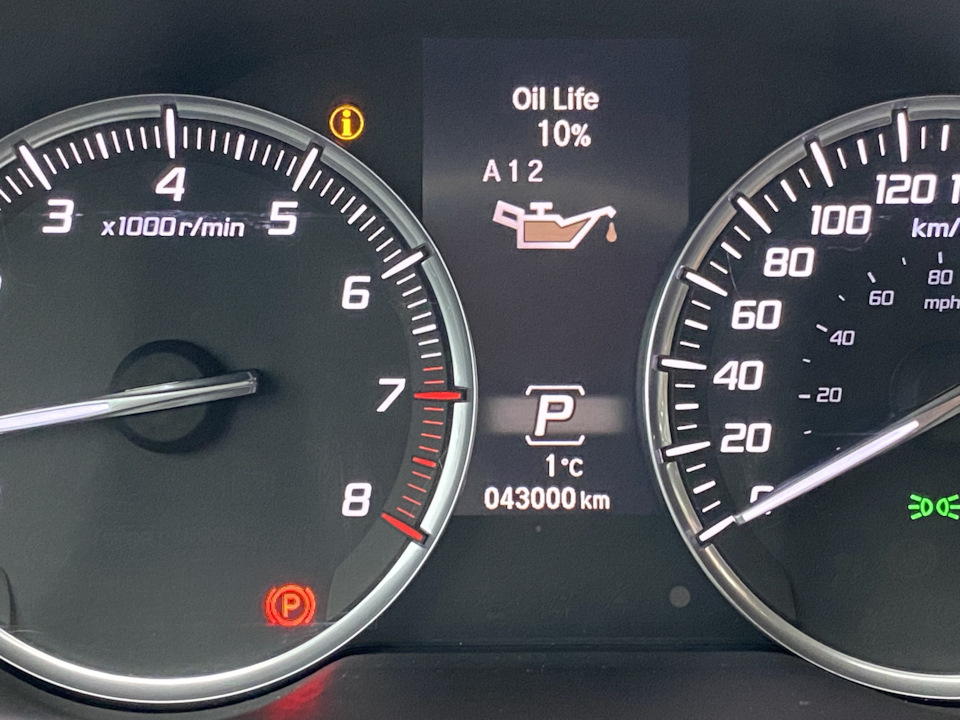 45000 км ТО Acura TLX 3,5 2