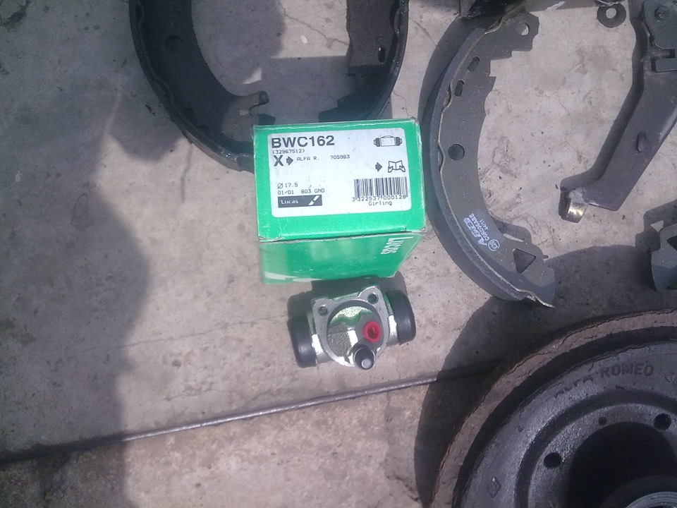 заміна гальмівного целіндра та колодок 3